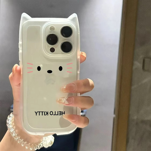 kt猫表情猫耳朵手机壳
