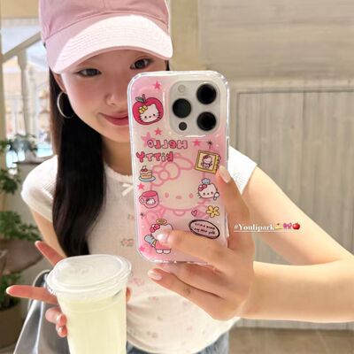 少女心粉色蛋糕苹果手机壳