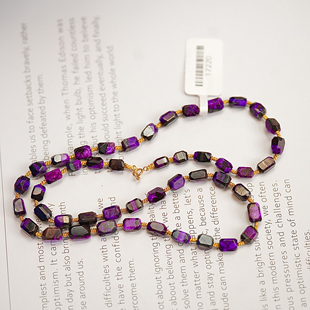 舒俱来S17220火焰红丝绒舒俱来项链18k