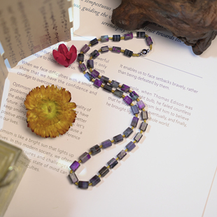 舒俱来2160帝王紫方糖项链