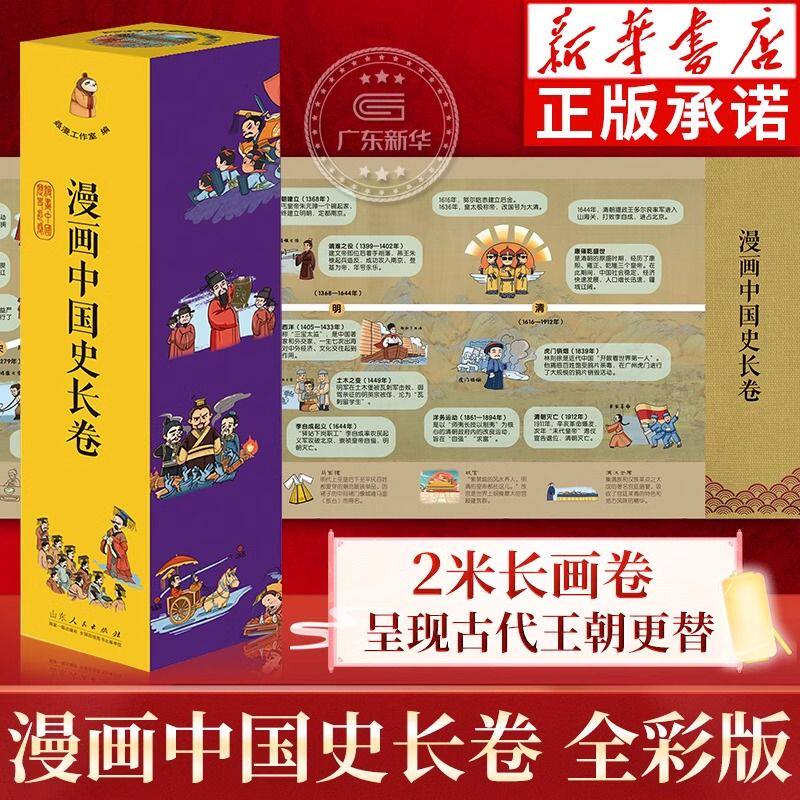 漫画中国史长卷儿童启蒙思维导图