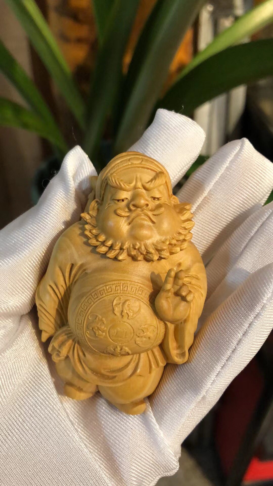 小叶黄杨木雕钟馗降妖除魔招财手把玩件实木随身男士盘玩挂件摆件