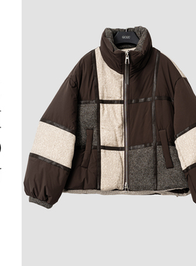 （周哥甄选）咖色羽绒服-32997