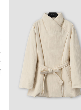 （周哥甄选）米色羽绒服-32690