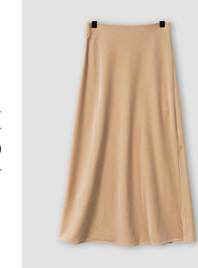 （周哥甄选）杏色半身裙-32742