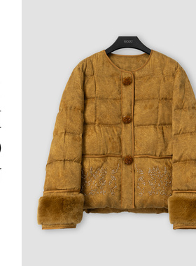 （周哥甄选）黄色羽绒外套-33150