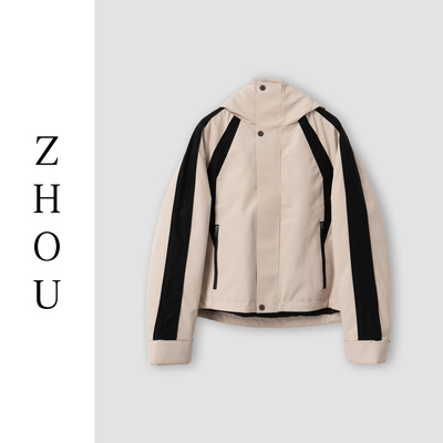 （周哥甄选）卡其色羽绒外套-32241