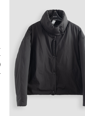 黑色高级感轻奢时尚保暖外套-18163