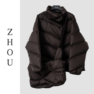 （周哥甄选）咖色羽绒服-32858