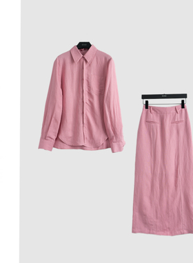 粉红色气质高级感新款时尚套装-21080