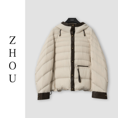 （周哥甄选）米色羽绒服-32840