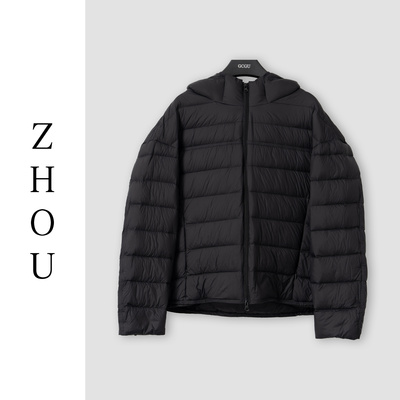 （周哥甄选）黑色羽绒外套-33024