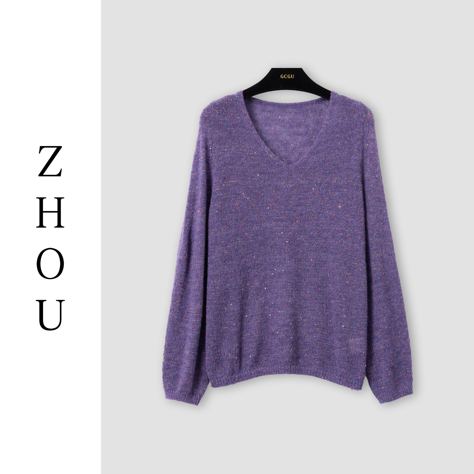 （周哥甄选）紫色上衣-31346