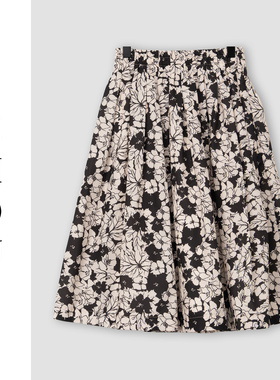 （周哥甄选）花朵印花半身裙-33322