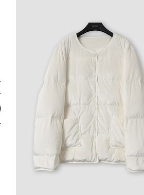 （周哥甄选）白色羽绒服-32833