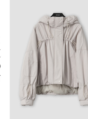 （周哥甄选）杏色羽绒服-32798