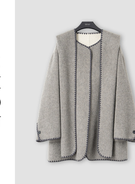 （周哥甄选）浅灰外套-32491