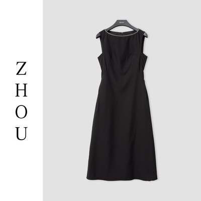 （周哥甄选）黑色连衣裙-30212
