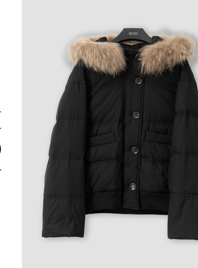 （周哥甄选）黑色羽绒外套-33237
