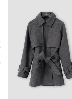 （周哥甄选）灰色毛呢外套-32570
