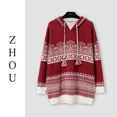 （周哥甄选）红色上衣-19212