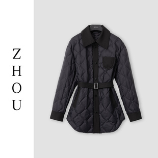 (周哥甄选)黑色羽绒服外套-31140