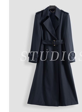 深蓝色高级感气质百搭外套-17162