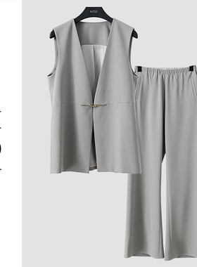 灰色通勤日常时尚套装-21344