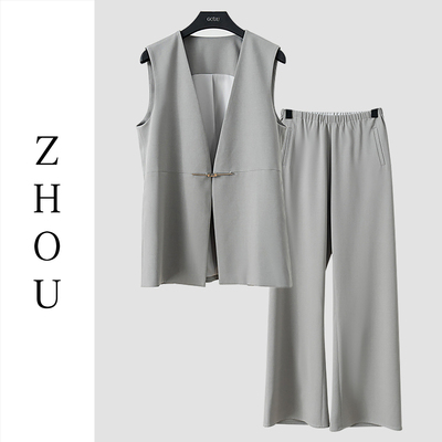 灰色通勤日常时尚套装-21344