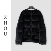 黑色羽绒服 周哥甄选 32833