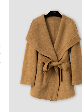 （周哥甄选）黄色毛呢外套-32862