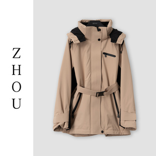 (周哥甄选)卡其色羽绒外套-31990