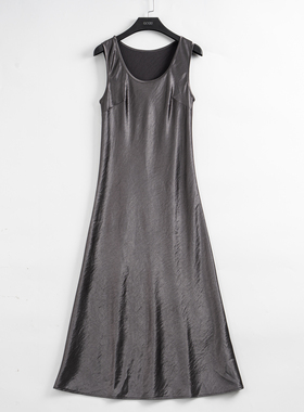 灰色温柔风气质女装连衣裙-21126
