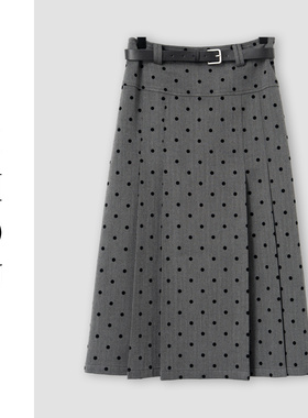 （周哥甄选）灰色半身裙-32050