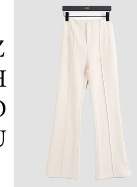 白色高级感轻熟风百搭裤子-11437