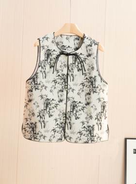 外穿马夹保暖春秋洋气复古中国风-13079