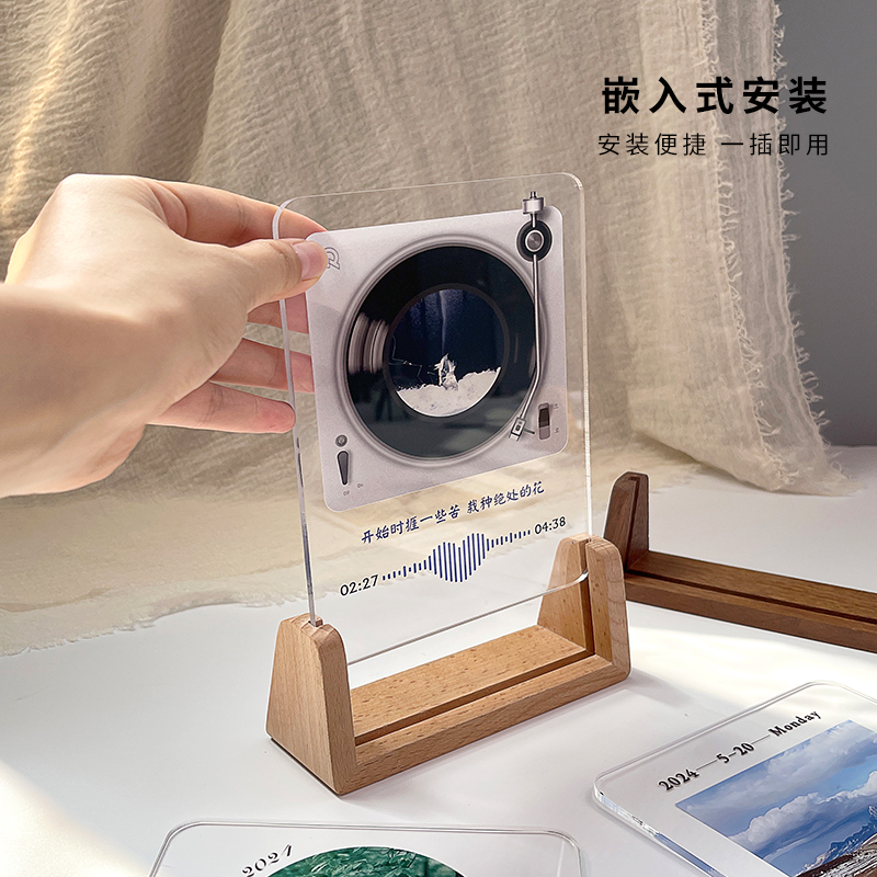 相框定制UV打印照片情侣纪念生日预订礼物轻奢INS风格镜框摆台7寸