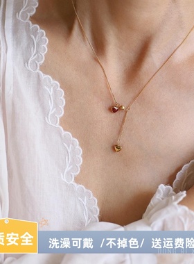 小二推荐！质感好不掉色爱心项链