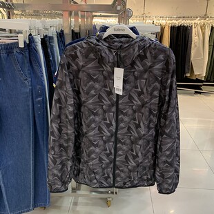 班尼路男装新款春夏风衣超薄连帽修身防晒风衣外套男88007540