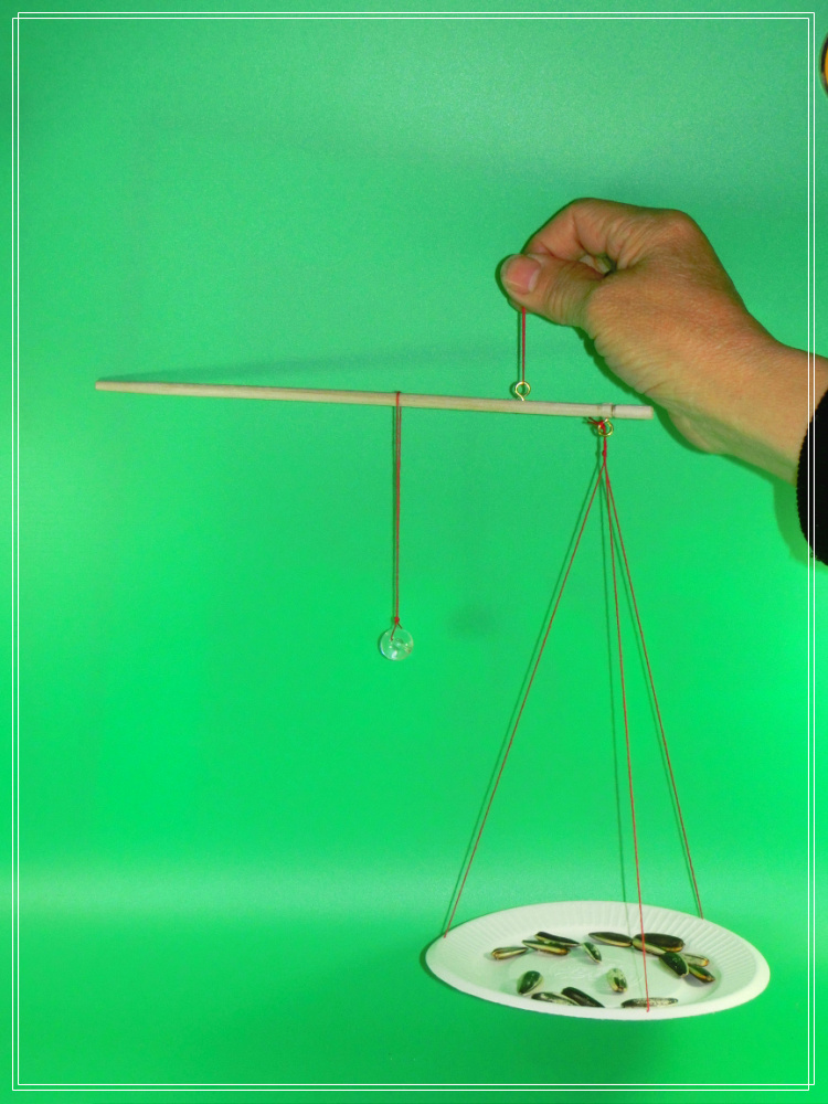 科技小制作杆秤中小学儿童科学小发明杠杆原理物理小实验玩具教具