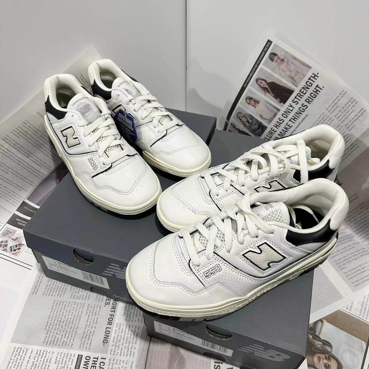 New Balance NB550系列男低帮运动板鞋女复古休闲老爹鞋 BB550LWT,运动鞋new,运动休闲鞋,淘宝优惠券,粉丝福利购,淘宝优惠卷