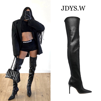 超模过膝靴7cm高跟时尚过膝靴