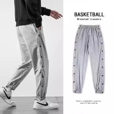 纽扣易穿脱护理服裤子腿骨折专用病号服瘫痪病人卧床老人偏瘫衣服