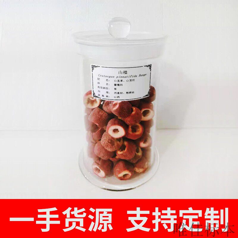 中草药材生药标本定制个子药瓶装中医院药店展示真伪鉴别罐装教学