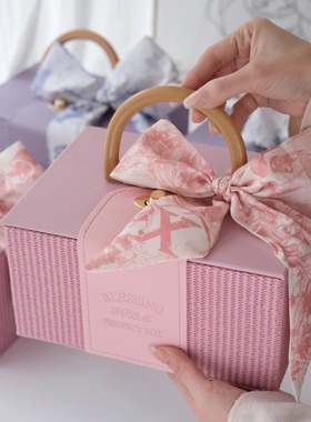 2026妇女节38礼盒女神节包装盒公司单位伴手礼物烘焙饼干糖果盒