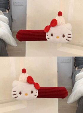 新年KT门把手保护套卡通可爱房间门后防撞手套新家卧室通用装饰