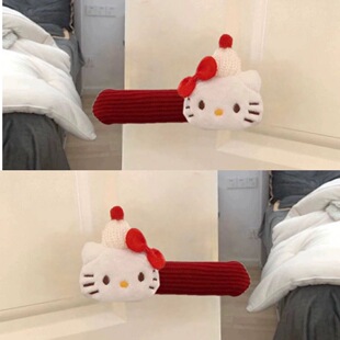 新年KT门把手保护套卡通可爱房间门后防撞手套新家卧室通用装饰