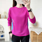 登山徒步圆领透气上速干衣 轻薄吸汗长短袖 户外新款 运动T恤女夏季