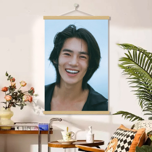 于适海报挂画明星高清写真客厅卧室寝室装 饰画壁画墙贴图片定制