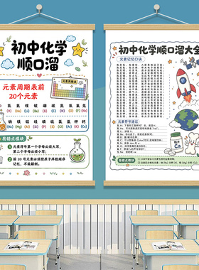 化学元素周期表顺口溜初中挂图